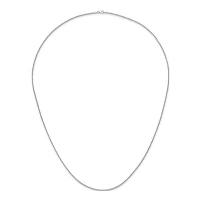 14K White Gold 1.7mm Wheat Chain – view 6