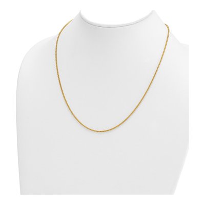 14K Yellow Gold 1.7mm Wheat Chain – view 5