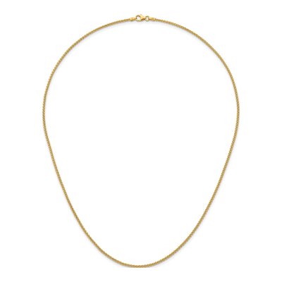 14K Yellow Gold 1.7mm Wheat Chain – view 6