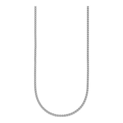14K White Gold 2.1mm Wheat Chain – view 3