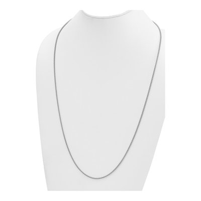 14K White Gold 2.1mm Wheat Chain – view 5