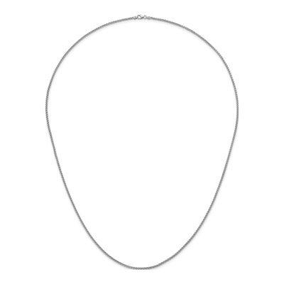 14K White Gold 2.1mm Wheat Chain – view 6