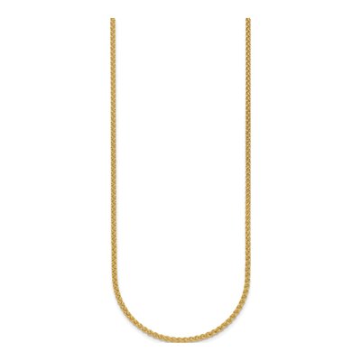 14K Yellow Gold 2.1mm Wheat Chain – view 3