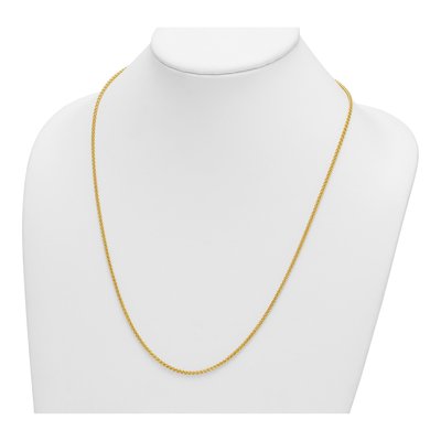 14K Yellow Gold 2.1mm Wheat Chain – view 5