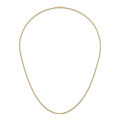 14K Yellow Gold 2.1mm Wheat Chain – view 6