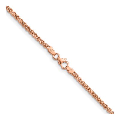 14K Rose Gold 2.5mm Wheat Chain – view 4