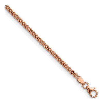 14K Rose Gold 2.5mm Wheat Chain