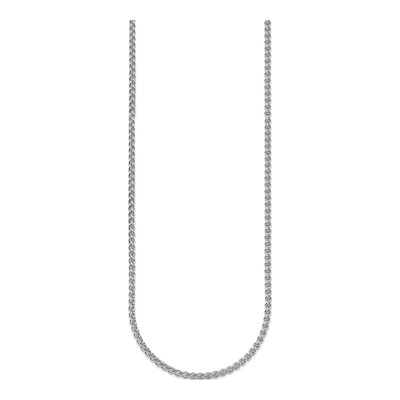 14K White Gold 2.5mm Wheat Chain – view 3
