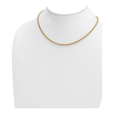 14K Yellow Gold 2.5mm Wheat Chain – view 5