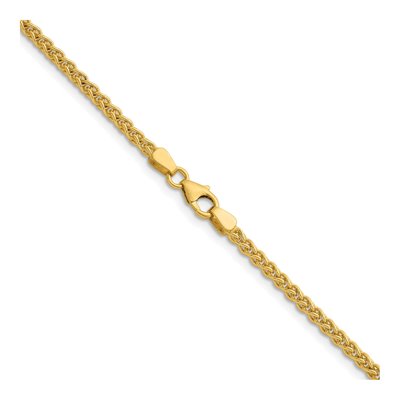 14K Yellow Gold 2.5mm Wheat Chain – view 4