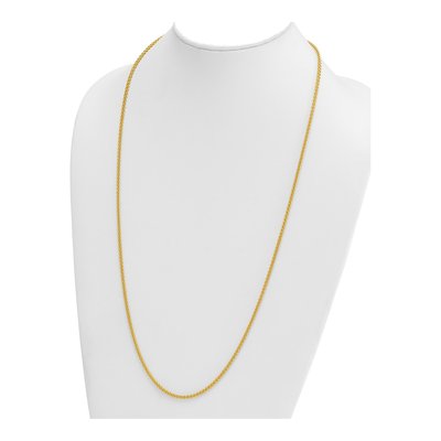 14K Yellow Gold 2.5mm Wheat Chain – view 5