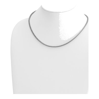 14K White Gold 3.1mm Wheat Chain – view 5