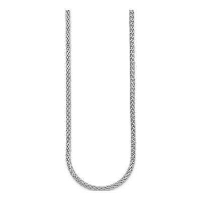 14K White Gold 3.1mm Wheat Chain – view 3