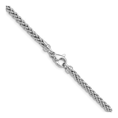 14K White Gold 3.1mm Wheat Chain – view 4
