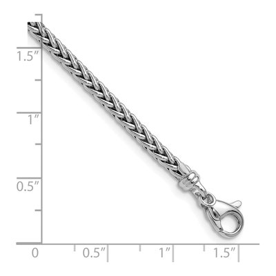 14K White Gold 3.1mm Wheat Chain – view 4
