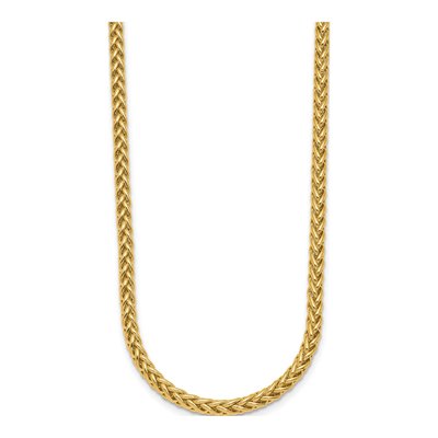 14K Yellow Gold 3.1mm Wheat Chain