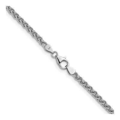 14K White Gold 3.3mm Wheat Chain – view 5