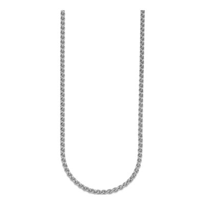 14K White Gold 3.3mm Wheat Chain – view 4