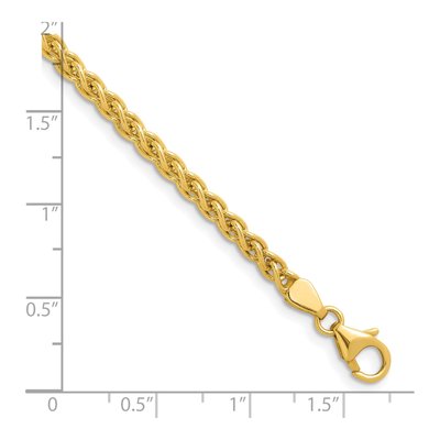 14K Yellow Gold 3.3mm Wheat Chain – view 7