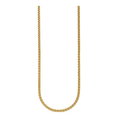 14K Yellow Gold 3.3mm Wheat Chain – view 3