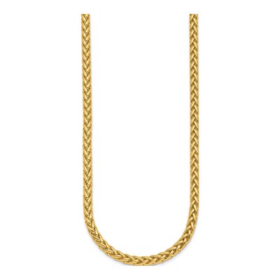 14K Yellow Gold 4.8mm Wheat Chain – view 3