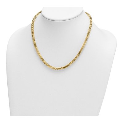 14K Yellow Gold 4.8mm Wheat Chain – view 5