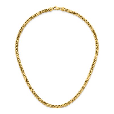 14K Yellow Gold 4.8mm Wheat Chain – view 6