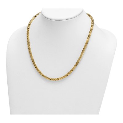 14K Yellow Gold 4.8mm Wheat Chain – view 5