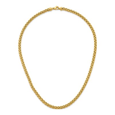 14K Yellow Gold 4.8mm Wheat Chain – view 6