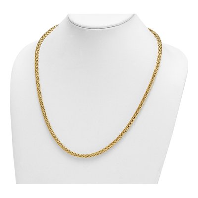 14K Yellow Gold 4.8mm Wheat Chain – view 5