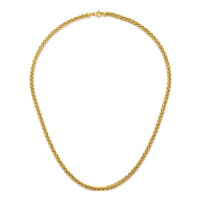 14K Yellow Gold 4.8mm Wheat Chain – view 6