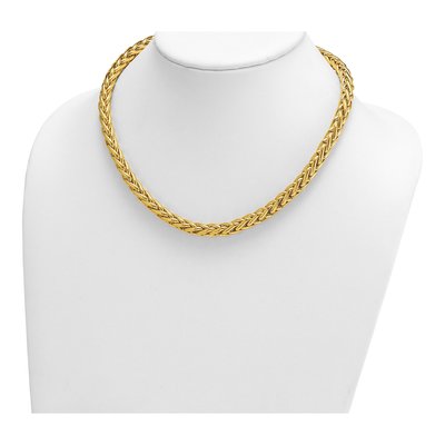 14K Yellow Gold 7.8mm Wheat Chain – view 4