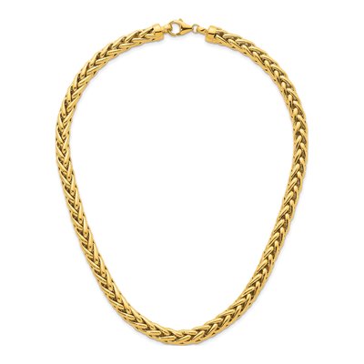 14K Yellow Gold 7.8mm Wheat Chain – view 5