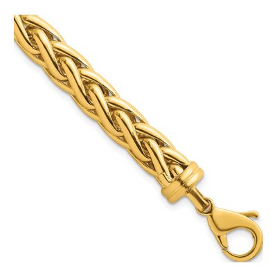 14K Yellow Gold 7.8mm Wheat Chain