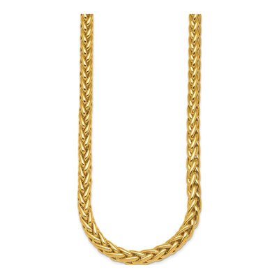14K Yellow Gold 7.8mm Wheat Chain – view 3