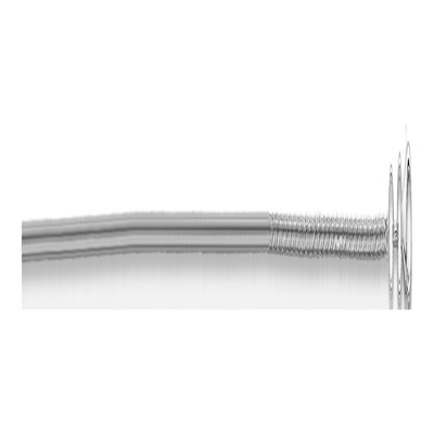14K White Gold 0.7mm Diamond-Cut Wheat Chain – view 7