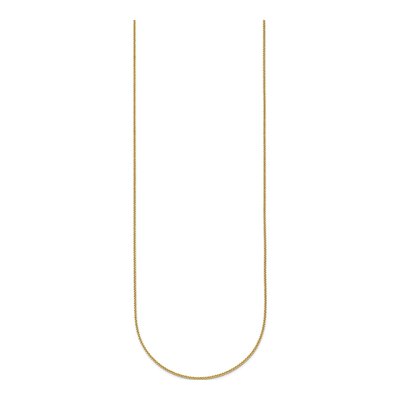 14K Yellow Gold 0.7mm Diamond-Cut Wheat Chain – view 3