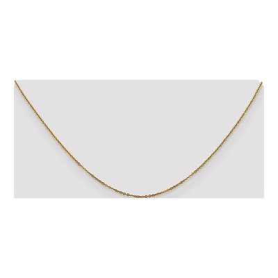 14K Yellow Gold 1.1mm Flat Cable Chain – view 6