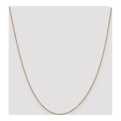 14K Yellow Gold 1.1mm Flat Cable Chain – view 5