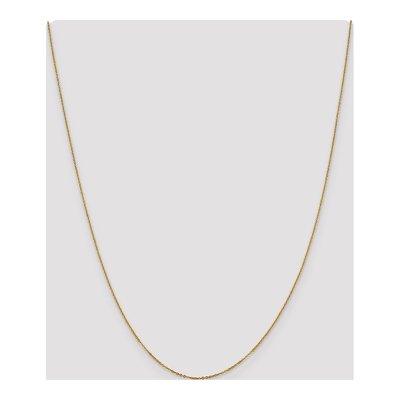 14K Yellow Gold 1.1mm Flat Cable Chain – view 5