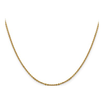 14K Yellow Gold 1.7mm Flat Cable Chain – view 3