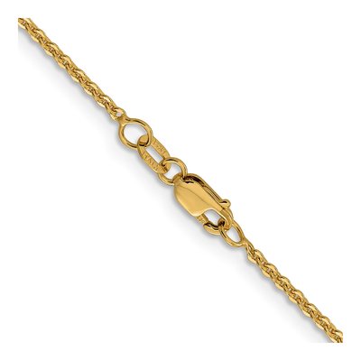 14K Yellow Gold 1.7mm Flat Cable Chain – view 4