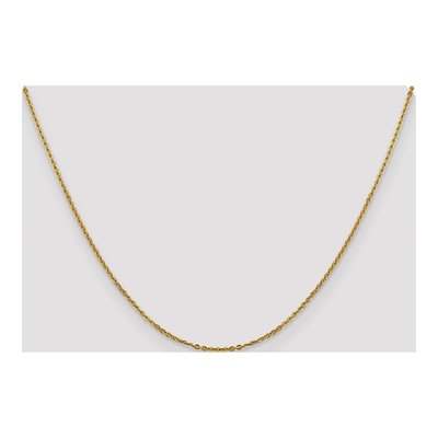 14K Yellow Gold 1.7mm Flat Cable Chain – view 5