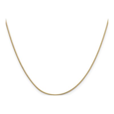 14K Yellow Gold .9mm Round Snake Chain, 16 Inch – view 3