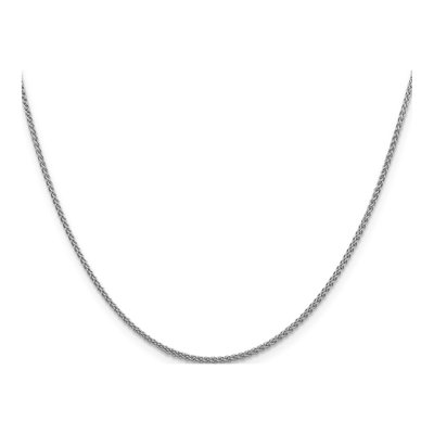 14K White Gold 1.5mm Wheat Chain – view 3