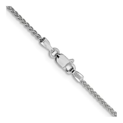 14K White Gold 1.5mm Wheat Chain – view 4