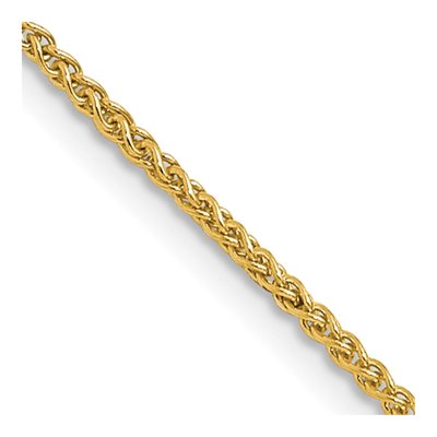 14K Yellow Gold 1mm Wheat Chain