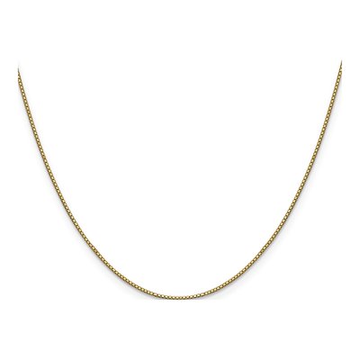 14K Yellow Gold 0.9mm Box Chain – view 3