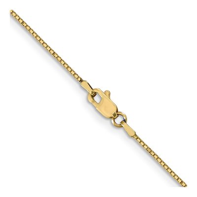 14K Yellow Gold 0.9mm Box Chain – view 4