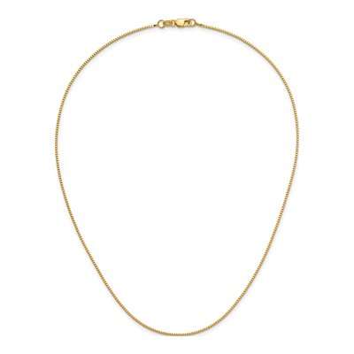 14K Yellow Gold 0.9mm Box Chain – view 6